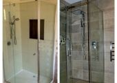 Shower before & after renovation