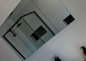 Bathroom renovation with wall hung vanity